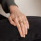 Bague 54 Bague années 1950 en or jaune et gris 18K sertie de diamants 58 Facettes HS5513