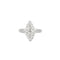 Bague 56.5 Bague entourage navette en or blanc 18K et diamants 58 Facettes HS4196