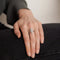 Bague 56.5 Bague entourage navette en or blanc 18K et diamants 58 Facettes HS4196