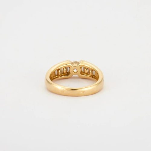 Bague 54 Bague en or jaune 18K avec diamants 1,0 ct 58 Facettes HS22164