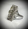 Bague 55 Bague diamants années 1950 en or blanc 18 carats 58 Facettes F7Lp26