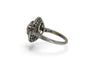 Bague 51 Bague Art déco en platine avec diamant et rubis 58 Facettes