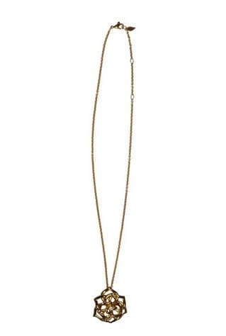 Collier Piaget - Collier chaîne avec pendentif Rose des Sables en or rose et diamant 58 Facettes F1LP19