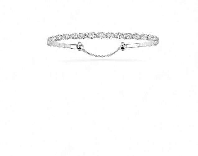 Bracelet Messika Skinny - Bracelet en or blanc 18 carats et diamants 3,33 ct 58 Facettes F46