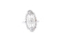 Bague 51 Bague marquise Art déco en or blanc 18 carats et diamants 58 Facettes