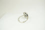 Bague 48 Bague pompadour Art déco en or blanc 18 carats saphir et diamants 58 Facettes SQ0030869