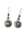 Boucles d'oreilles Boucles d'oreilles marguerite pendantes en or jaune 14 carats, saphirs et diamants 58 Facettes SQ1153870