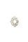 Bague 51 Bague Belle Époque polylobée en or blanc 18 carats, diamants et demi-perles 58 Facettes SQ8611078