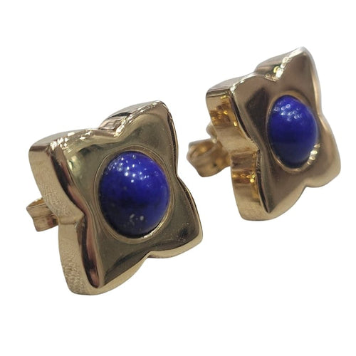 Boucles d'oreilles Boucles d’oreilles - Lapis-lazuli en or jaune 18k 58 Facettes PE298
