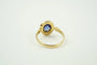 Bague 51 Bague marguerite en or jaune 18 carats, doublet tanzanite et perles 58 Facettes SQ9850772