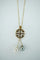 Pendentif Pendentif rond - Symbole chinois de longévité en or jaune 18 carats et diamants 58 Facettes #00012