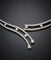 Collier Collier rivière double rang en or gris et diamants 58 Facettes LP. 258993