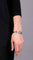 Bracelet Bracelet 4 joncs en platine avec diamants et saphirs 58 Facettes 259082
