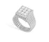 Bague 54 FRED Paris - Bague carrée en or 18 carats et diamants 58 Facettes 237703