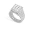 Bague 54 FRED Paris - Bague carrée en or 18K et diamants 58 Facettes 237703