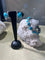 Boucles d'oreilles Bracelet et clips d'oreilles en or gris et turquoises 58 Facettes 227610