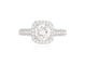 Bague 53 Bague en or gris sertie d’un diamant 1,27 ct certifié 58 Facettes 237689