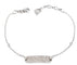 Bracelet Bracelet gourmette en or gris et diamants 58 Facettes 185460