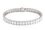 Bracelet Bracelet ligne en or gris et diamants taille baguette 8,37 ct 58 Facettes 227393