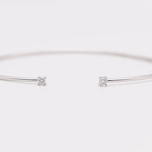 Bracelet Lucky One Alter Ego - Bracelet jonc en or 18 carats et diamants 58 Facettes 58FBJC021