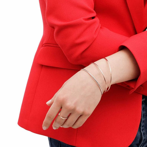 Bracelet Lucky One - Bracelet jonc en or jaune 18 carats 2 mm 58 Facettes 58FBRJZ2O3J60