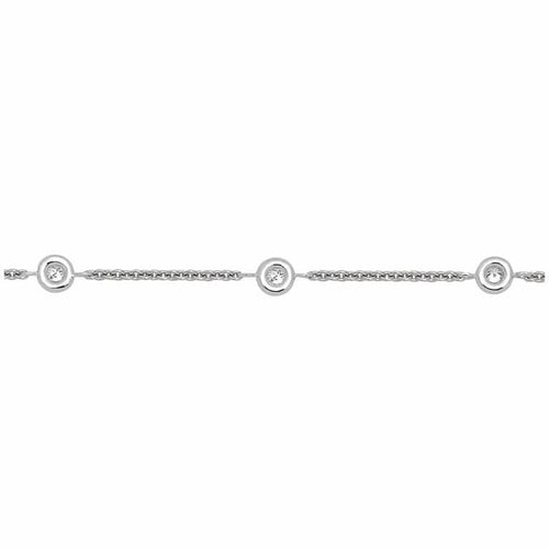 Bracelet Bracelet tennis en or blanc 18 carats et diamants 0,11 ct 58 Facettes 58FBDC001