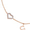 Bracelet Lucky One Love U - Bracelet cœur en or rose 18 carats et diamants 58 Facettes 58FBDC003