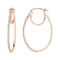 Boucles d'oreilles Lucky One Ragazza - Boucles d’oreilles créoles en or rose 18 carats et diamant 58 Facettes 58FBOZ090CODOR