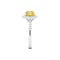 Bague 52 Golden Heart - Bague en or blanc 18 carats et diamants 58 Facettes BAFC2OBDJ