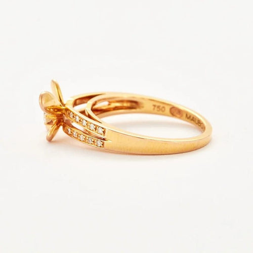 Bague 54 Mauboussin Moi Aimer Toi - Bague en or rose et diamants 58 Facettes LODV01215