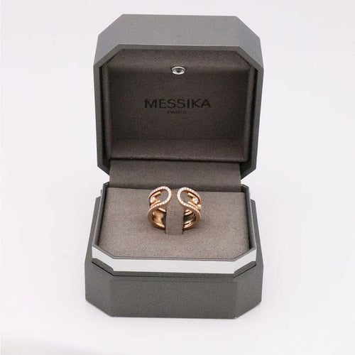 Bague 56 Messika Move 10th - Bague en or rose 18 carats et diamant 58 Facettes