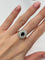 Bague 58 Bague en or jaune 18K avec saphir 1 ct et diamants 0,42 ct 58 Facettes 1603