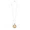 Collier Collier pendentif en or jaune et gris 18K à opale et diamants 58 Facettes