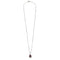 Collier Collier - Pendentif goutte rubis en or blanc et diamants 58 Facettes