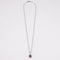 Collier Collier - Pendentif goutte rubis en or blanc et diamants 58 Facettes