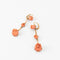 Boucles d'oreilles Boucles d’oreilles pendantes roses en corail en or jaune 18k 58 Facettes
