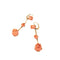 Boucles d'oreilles Boucles d’oreilles pendantes roses en corail en or jaune 18k 58 Facettes