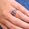 Bague 51 Bague ancienne en or jaune 18K rubis, diamants et péridot 58 Facettes