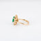 Bague 57 Bague - Émeraude de Colombie et diamants en or jaune 18K 58 Facettes