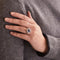 Bague 52 Bague marguerite en or gris avec saphir et diamants 58 Facettes