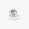 Bague 52 Bague marguerite en or gris avec saphir et diamants 58 Facettes