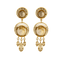 Boucles d'oreilles Boucles d’oreilles pendantes - Or jaune 18 carats, quartz cheveux de Vénus 58 Facettes