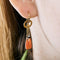 Boucles d'oreilles Boucles d’oreilles pendantes Napoléon III en or jaune 18 carats, corail 58 Facettes