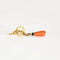 Boucles d'oreilles Boucles d’oreilles pendantes Napoléon III en or jaune 18 carats, corail 58 Facettes