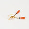 Boucles d'oreilles Boucles d’oreilles pendantes Napoléon III en or jaune 18 carats, corail 58 Facettes