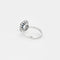Bague 55 Bague marguerite en or gris 18 carats saphir et diamants 58 Facettes