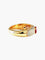 Bague 52 Boucheron - Bague en or jaune 750 au rubis et diamants 58 Facettes