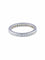 Bague 55 Demi-alliance en or gris 18 K et diamants 58 Facettes