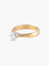 Bague 50 Solitaire - Bague en or rose 750 avec diamant 0,30 ct 58 Facettes
