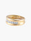 Bague 53 Demi-alliance - Bague en or jaune 18K et diamants 58 Facettes